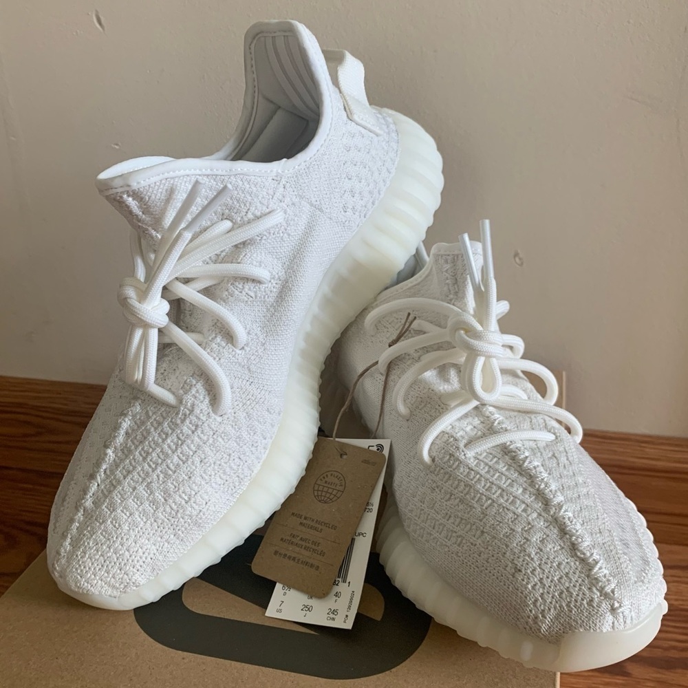 YEEZY BOOST Adidas 350 V2 Sneakers Shoes BONE Men’s size 7 Women’s size 8.5 - Picture 15 of 15